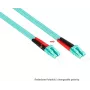 GoodConnections OM3 Duplex Multimode Fiiber Patch Kaabel SC - LC, 50/125 µm, 1m, LSZH Aqua LW-801LS3