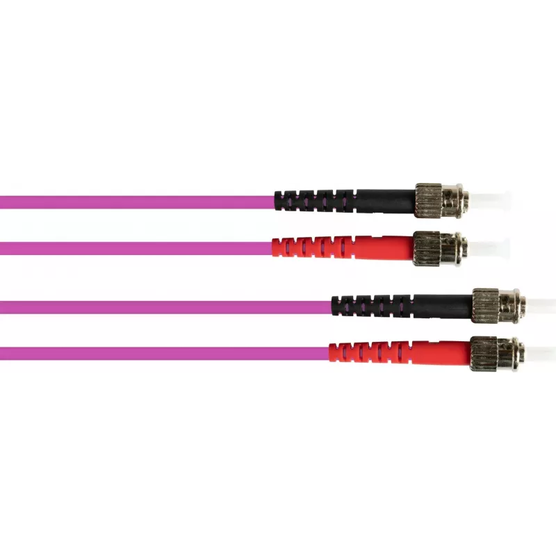 GoodConnections OM4 ST-ST mitmerealiseeriga duplexkiud-patch-kaabel, 7,5 m, LSZH, violetne LW-8075ST4