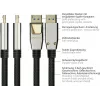 GoodConnections PREMIUM DisplayPort 2.0 kaabel, 54 Gbit/s, UHBR 13.5, 4K @240Hz / 8K @60Hz, täismetallpistikud, vask (DP20-PY020)