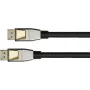GoodConnections PREMIUM DisplayPort 2.0 kaabel, 54 Gbit/s, UHBR 13.5, 4K @240Hz / 8K @60Hz, täismetallpistikud, vask (DP20-PY020)