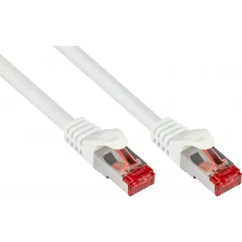 GoodConnections RNS® Cat.6 S/FTP PiMF patch-kaabel riivi kaitsega, valge, 25m 8060-250W