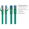 GoodConnections RNS® Cat. 6A S/FTP halogeenivaba patch-kaabel lukustuskaitsega, 3 m, roheline