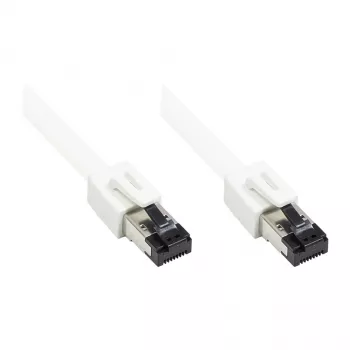 GoodConnections RNS® Cat.8.1 S/FTP Patch-kaabel, PiMF, LSZH, 2000MHz, 40Gbit/s, Valge, 0,5m