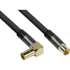 GoodConnections SAT-antennikaabel SmartFLEX, IEC/Coax nurkpistik pesasse, kullatud, neljakordselt varjestatud, 120dB varjestus, must, 15m (GC-M2078)