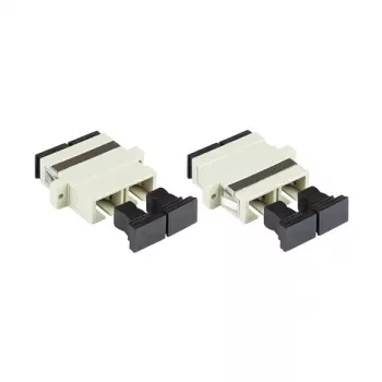 GoodConnections SC/UPC Duplekskiudoptiline adapter, OM2 Multimood, keraamiline puks, plastkorpus, äärikuga, hall (LW-K207)