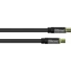 GoodConnections SmartFLEX antennikaabel, IEC koaksiaalne isane emasele, kullatud, neljakordselt varjestatud, 120 dB varjestus, must, 30 m (GC-M2060)