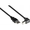 GoodConnections USB 2.0 kaabel A-B nurgaga 3 m must 2510-3W