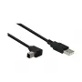 GoodConnections USB 2.0 kaabel A-B nurgaga 3 m must 2510-3W