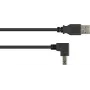 GoodConnections USB 2.0 kaabel A-B allapoole suunatud nurga all 2m must