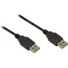 GoodConnections USB 2.0 Type-A isane - Type-A isane kaabel, 3m, must 2212-AA3S
