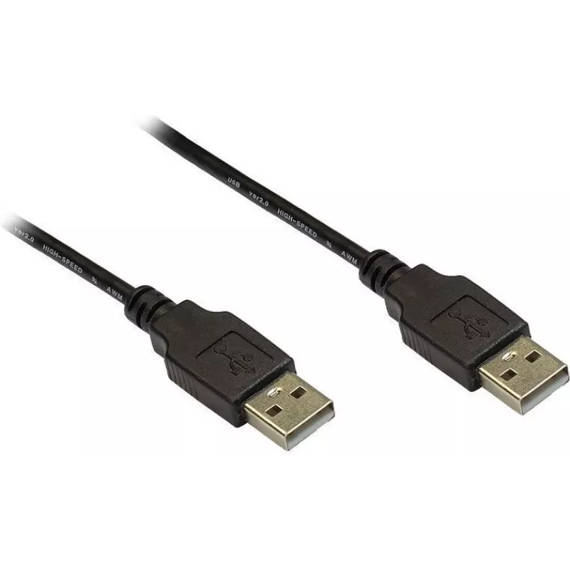 GoodConnections USB 2.0 Type-A isane - Type-A isane kaabel, 3m, must 2212-AA3S