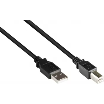 GoodConnections USB 2.0 Type A - Type B kaabel, 5m, must 2510-5OFS