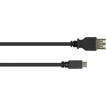 GoodConnections USB-OTG adapterkaabel, Micro-USB Type B isane - USB Type A emane, USB 2.0, 0,1 m, must
