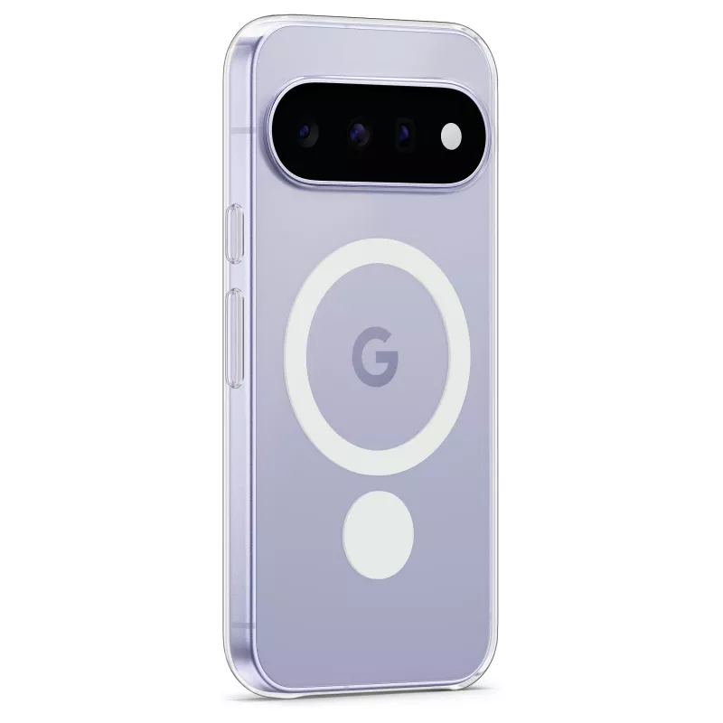 Google Pixel 11 Clear Case - Polükarbonaadist ja TPU-st kaitseümbris, õhuke disain, juhtmevaba laadimise tugi