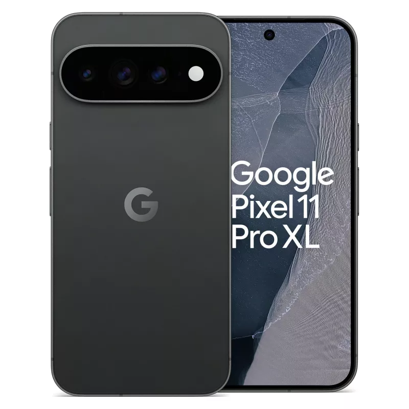 Google Pixel 11 Pro XL 5G nutitelefon, 12GB RAM, 256GB salvestusruumi, Obsidian, Dual SIM, 6,8 tolli OLED 120Hz ekraan, Android 16
