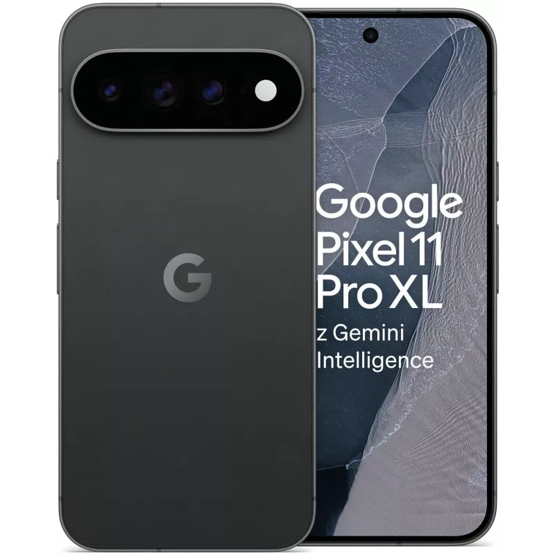 Google Pixel 11 Pro XL 5G nutitelefon, 12GB RAM, 256GB salvestusruumi, Obsidian, Dual SIM, 6,8 tolli OLED 120Hz ekraan, Android 16