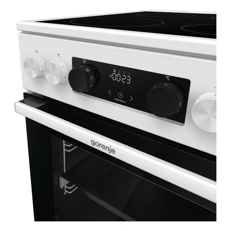 Gorenje GEC 5C41 WG Vabaltseisev elektripliit – valge, 50 cm, 70 L, 9 funktsiooni