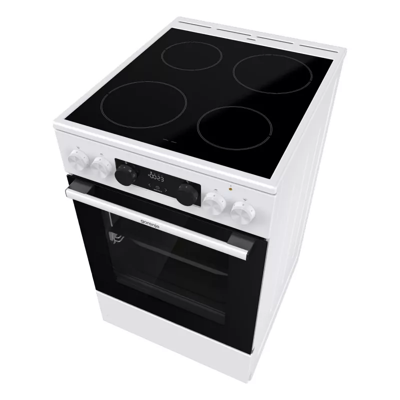 Gorenje GEC 5C41 WG Vabaltseisev elektripliit – valge, 50 cm, 70 L, 9 funktsiooni