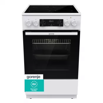 Gorenje GEC 5C41 WG Vabaltseisev elektripliit – valge, 50 cm, 70 L, 9 funktsiooni
