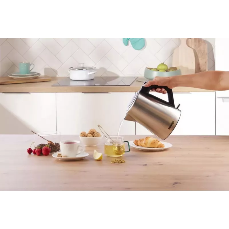 Gorenje K17OS juhtmeeta veekeetja, 1,7 L, 2200 W, roostevaba teras / must
