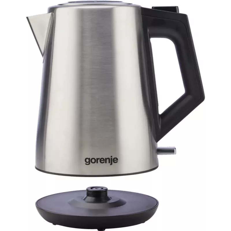 Gorenje K17OS juhtmeeta veekeetja, 1,7 L, 2200 W, roostevaba teras / must