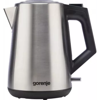 Gorenje K17OS juhtmeeta veekeetja, 1,7 L, 2200 W, roostevaba teras / must