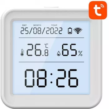 Gosund S6 nutikas Wi-Fi temperatuuri- ja niiskusandur LCD-ekraaniga, ühilduv Tuya'ga