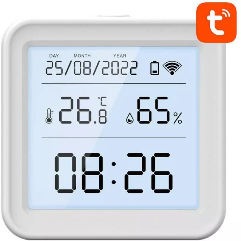 Gosund S6 nutikas Wi-Fi temperatuuri- ja niiskusandur LCD-ekraaniga, ühilduv Tuya'ga