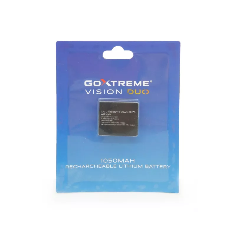 GoXtreme 1050mAh 3.7V liitium-ioon aku GoXtreme Vision DUO action kaamerale