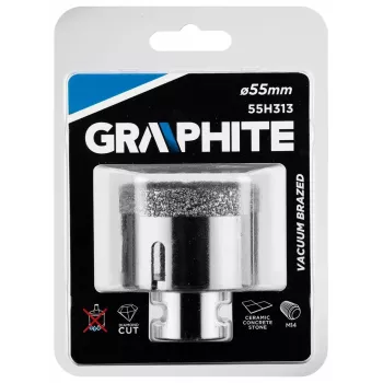 Graphite 55H313 19-osaline HSS-R keerupuurikute komplekt karbiga, 1-10 mm, DIN 338, must oksiid