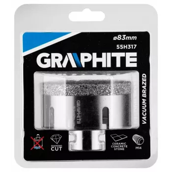 Graphite 55H317 19-osaline HSS-G metallipuuriterade komplekt, 1-10 mm sammuga 0,5 mm, DIN 338, 118° ots, hoiukarp