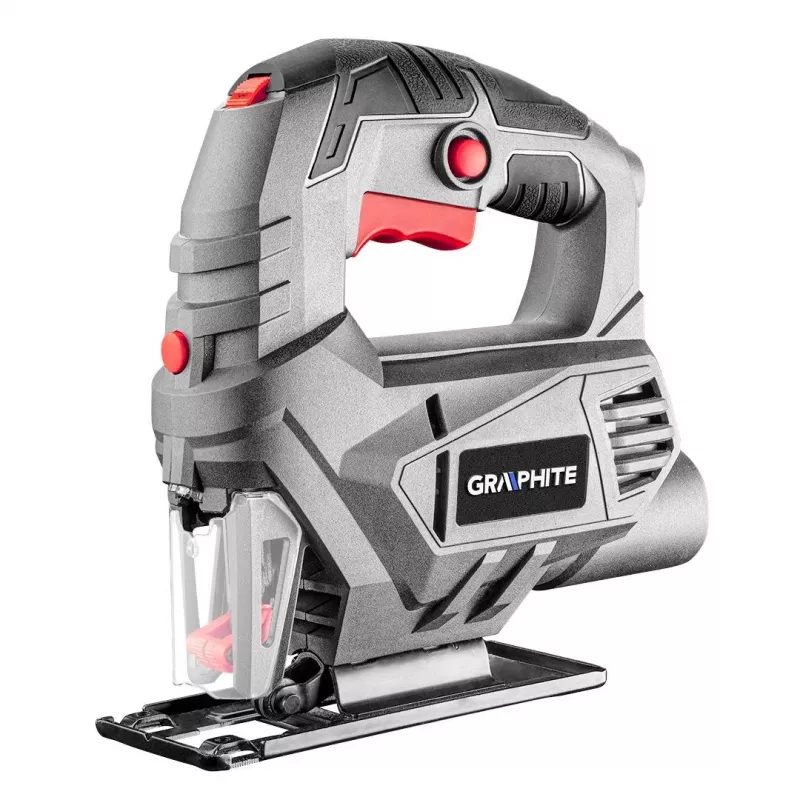 Graphite 58G047 800 W tikksaag laserjuhiku, LED-tule, pendelliikumise, tööriistavaba saelehe vahetuse, 80 mm puidu lõikesügavuse, 230 V