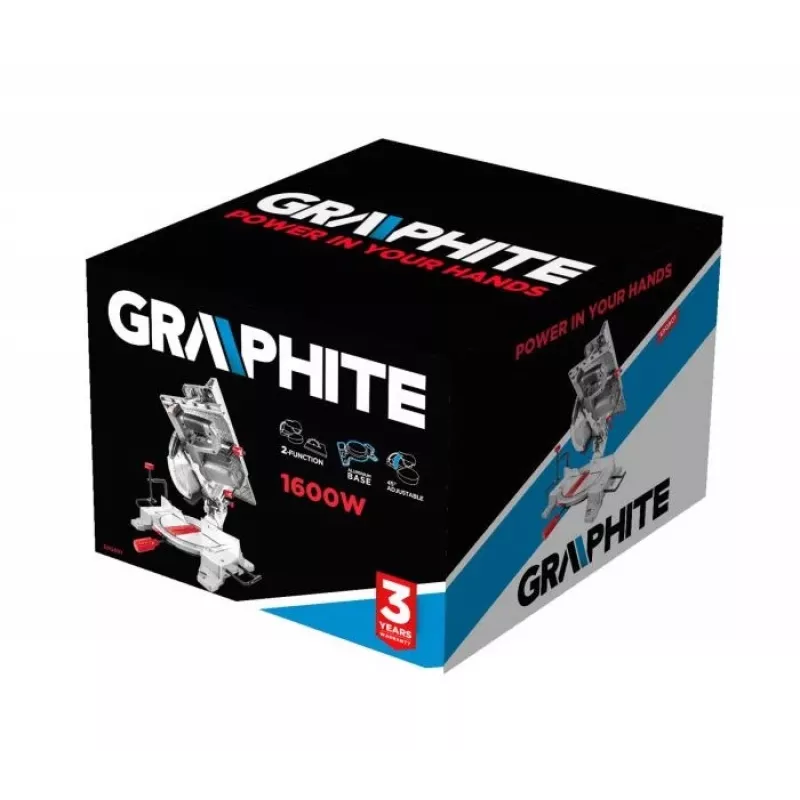 GRAPHITE Universaalsaag 1600W, 254 mm tera, 30 mm ava