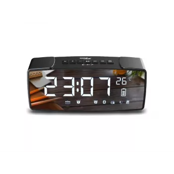 GRB Greenblue GB200 Bluetooth kell-raadio FM, temperatuuri, niiskuse, äratusega, uinakufunktsiooniga, LED-ekraaniga, must/hall