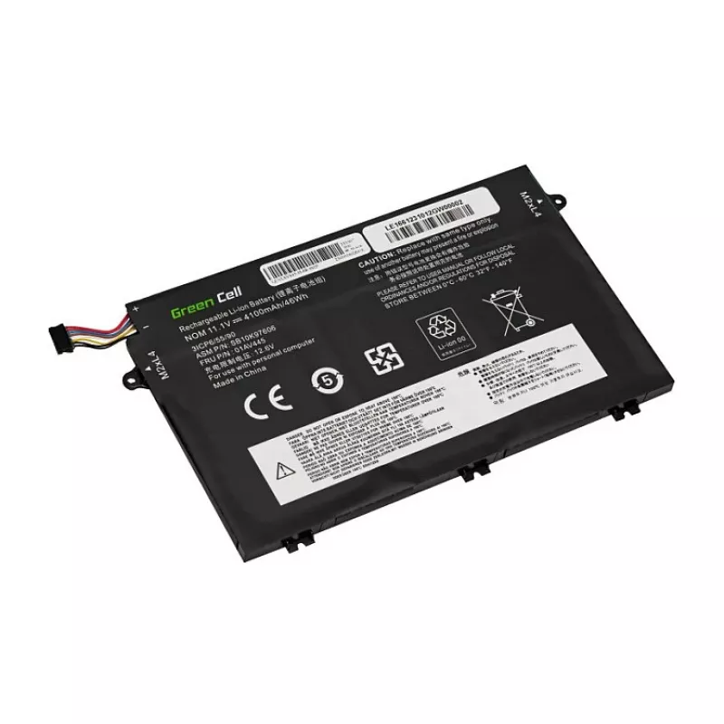 Green Cell aku L17C3P51 L17L3P51 L17M3P51 L17M3P52 Lenovo ThinkPad E480 E485 E490 E495 E580 E585 E590 E595 jaoks - 11.1V 4400mAh