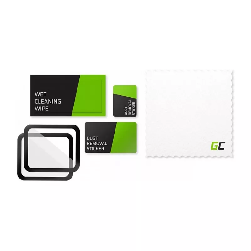 Green Cell GL88 2x GC Clarity ekraanikaitse Apple Watch 42mm (karastatud klaas, 9H, läbipaistev)