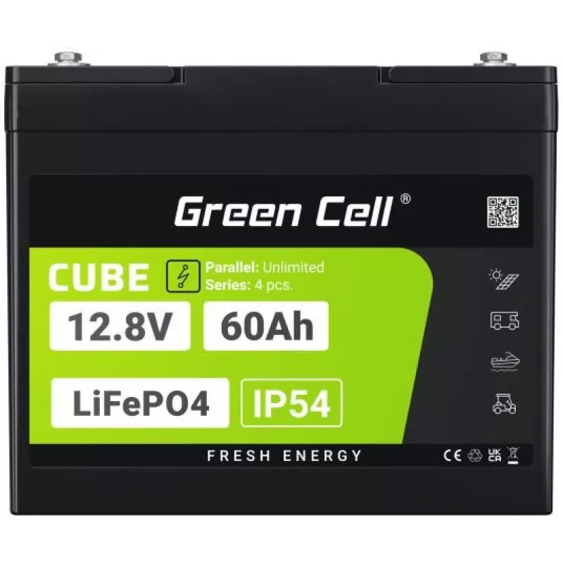 Green Cell LFPGC12V60AH UPS battery Lithium Iron Phosphate (LiFePO4) 12.8 V 60 Ah