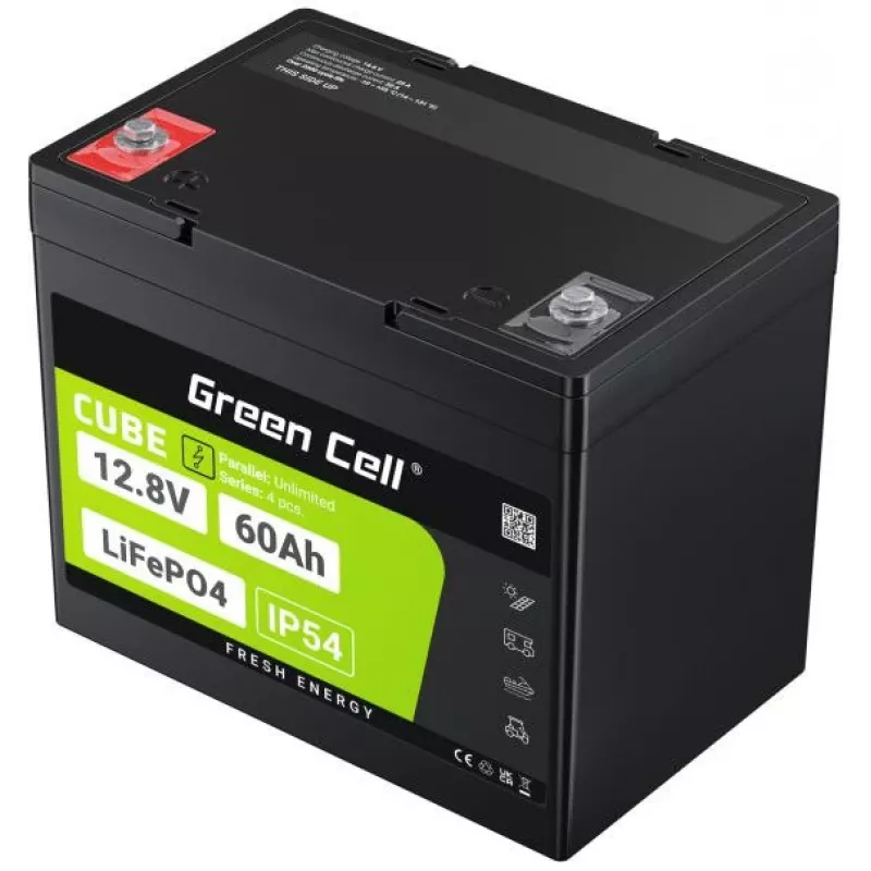 Green Cell LFPGC12V60AH UPS battery Lithium Iron Phosphate (LiFePO4) 12.8 V 60 Ah