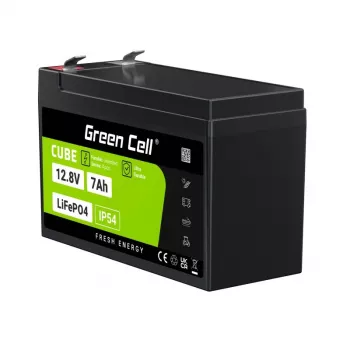 Green Cell LFPGC12V7AH UPS-aku Liitiumraudfosfaat (LiFePO4) 12.8 V 7 Ah