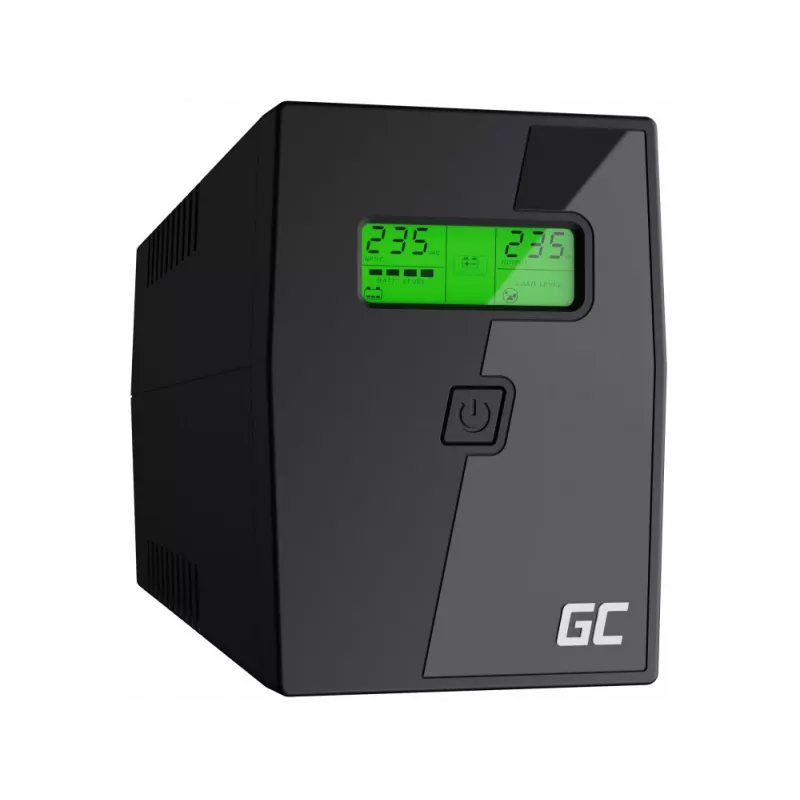 Green Cell Power Proof UPS 600VA / 360W line-interaktiivne torn (2x Schuko, USB, AVR)