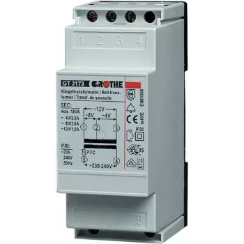 Grothe kellatrafo 8 V/AC 1 A 14201