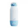 Grownsy Portable Milk Warmer with Digital Display, 8800mAh Battery, USB-C Charging, BPA-Free, White/Grey