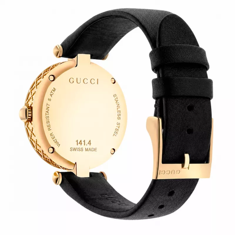 GUCCI G-Frame naiste kvartskell YA141404 32mm roostevabast terasest võrk