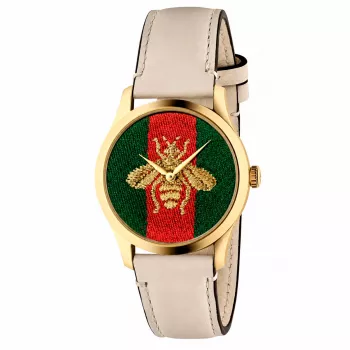 GUCCI G-Timeless naiste kell YA1264128 38mm Šveitsi kvarts roostevaba teras hõbedane sihverplaat