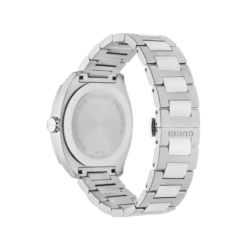 Gucci G-Timeless meeste käekell YA142303 41mm roostevaba teras must sihverplaat