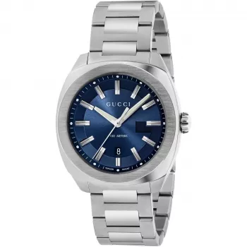 Gucci G-Timeless meeste käekell YA142303 41mm roostevaba teras must sihverplaat