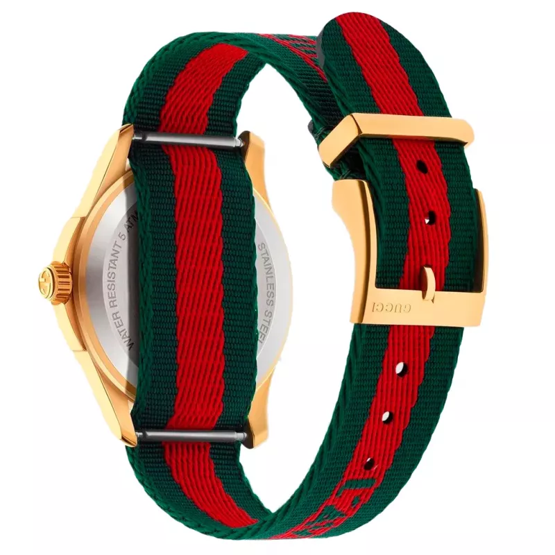 GUCCI G-Timeless Unisex Watch YA126487B 38mm Stainless Steel Silver Dial