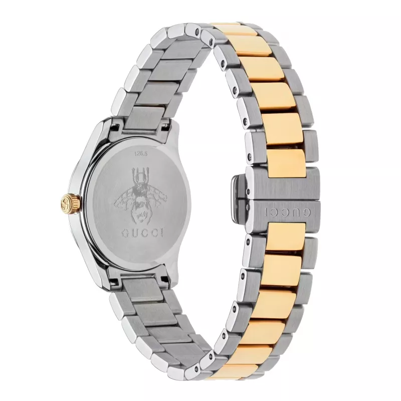 GUCCI G-Timeless naiste käekell YA126596 27mm roostevaba teras, hõbedane sihverplaat