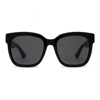 GUCCI GG0034SN-001 Naiste ruudukujulised päikeseprillid 54/20/140 mm Must atsetaat Hall nailon UV400