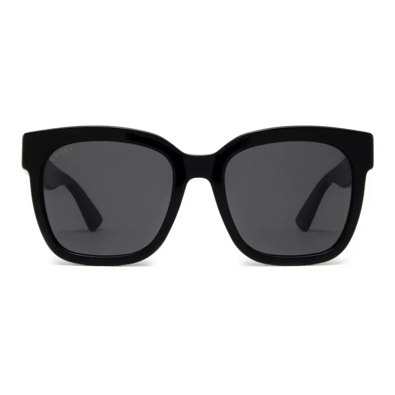GUCCI GG0034SN-001 Naiste ruudukujulised päikeseprillid 54/20/140 mm Must atsetaat Hall nailon UV400